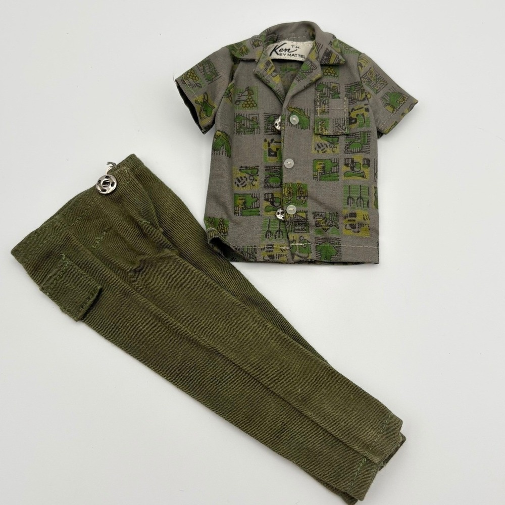 Vintage Mattel Ken Dreamboat #785 Outfit Shirt & Pants 1962-1963